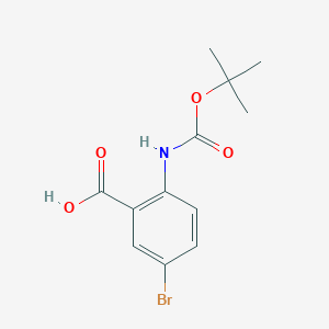Chemical structure of Boc-2-amino-5-bromobenzoic acid