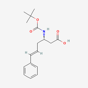 Chemical structure of Boc-styryl-L-beta-homoalanine