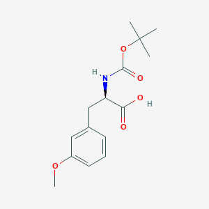 Chemical structure of Boc-3-methoxy-D-phenylalanine