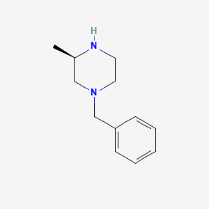 Chemical structure of 1-Benzyl-3(R)-methyl-piperazine