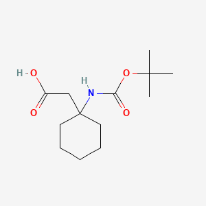 Chemical structure of Boc-1-amino-cyclohexane acetic acid