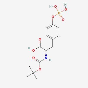 Chemical structure of Boc-L-Tyr(PO3H2)-OH DIPEA