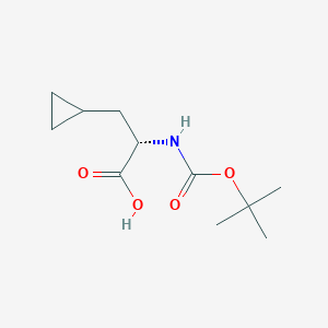 Chemical structure of BOC-L-Cyclopropylalanine