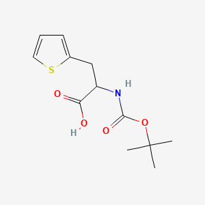 Chemical structure of Boc-3-DL-Ala(2-thienyl)-OH