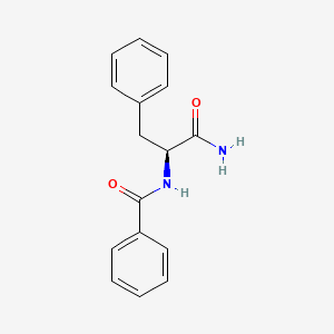 Chemical structure of Bz-L-Phe-NH2