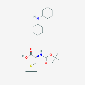 Chemical structure of Boc-cys(tbu)-OH dcha