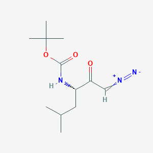 Chemical structure of Boc-L-Leu-CHN2