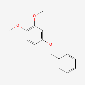 Chemical structure of 4-(Benzyloxy)-1,2-dimethoxybenzene