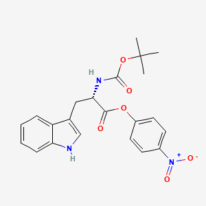 Chemical structure of Boc-L-Trp-ONp