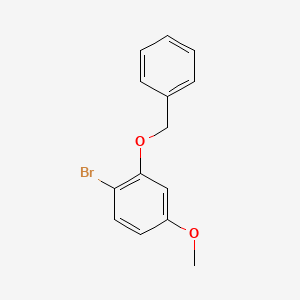 Chemical structure of 1-Bromo-4-methoxy-2-phenylmethoxybenzene