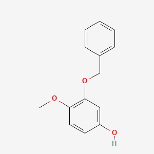 Chemical structure of 3-(Benzyloxy)-4-methoxyphenol