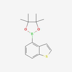 Chemical structure of Benzothiophene-4-boronic acid pinacol ester