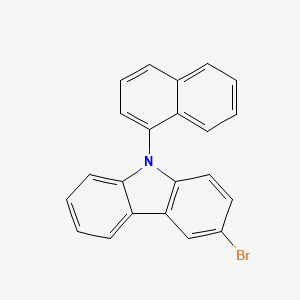 Chemical structure of 3-Bromo-9-(1-naphthyl)-9H-carbazole