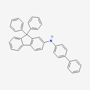 Chemical structure of Biphenyl-4-yl(9,9-diphenyl-9H-fluoren-2-yl)amine