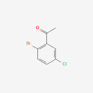 Chemical structure of 1-(2-Bromo-5-chlorophenyl)ethanone