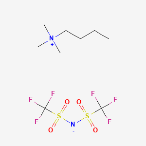 Chemical structure of Butyltrimethylammonium Bis(trifluoromethanesulfonyl)imide