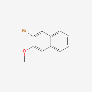 Chemical structure of 2-Bromo-3-methoxynaphthalene