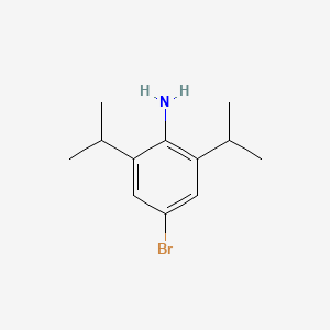 Chemical structure of 4-Bromo-2,6-diisopropylaniline
