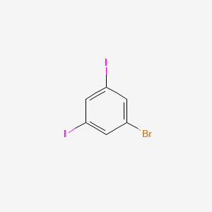 Chemical structure of 1-Bromo-3,5-diiodobenzene