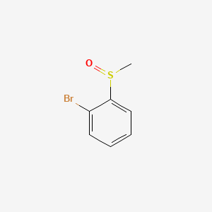 Chemical structure of 2-Bromophenyl Methyl Sulfoxide