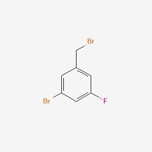 Chemical structure of 3-Bromo-5-fluorobenzyl Bromide
