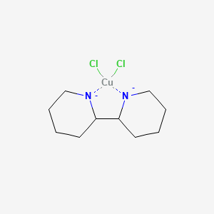Chemical structure of (2,2'-Bipyridyl)dichlorocopper(II)