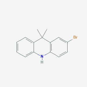Chemical structure of 2-Bromo-9,9-dimethyl-9,10-dihydroacridine