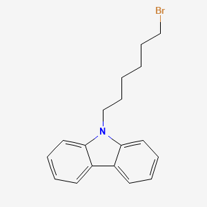 Chemical structure of 9-(6-Bromohexyl)-9H-carbazole