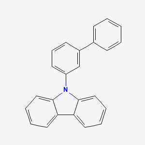 Chemical structure of 9-([1,1'-Biphenyl]-3-yl)-9H-carbazole