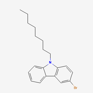 Chemical structure of 3-Bromo-9-n-octyl-9H-carbazole
