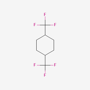 Chemical structure of 1,4-Bis(trifluoromethyl)cyclohexane (cis- and trans- mixture)