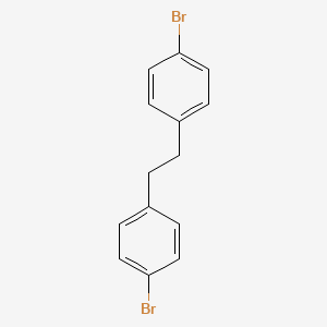 Chemical structure of 1,2-Bis(4-bromophenyl)ethane