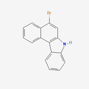 Chemical structure of 5-Bromo-7H-benzo[c]carbazole