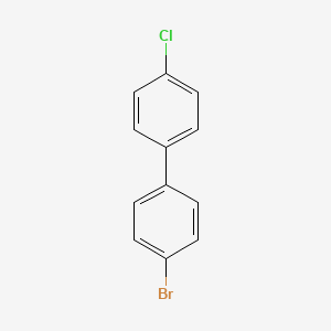 Chemical structure of 4-Bromo-4'-chloro-1,1'-biphenyl