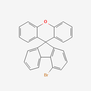 Chemical structure of 4-Bromospiro[fluorene-9,9'-xanthene]