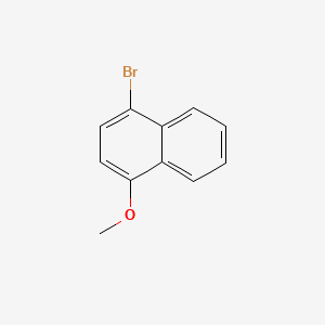 Chemical structure of 1-Bromo-4-methoxynaphthalene