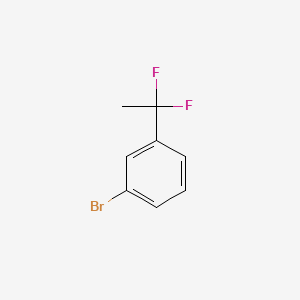 Chemical structure of 1-Bromo-3-(1,1-difluoroethyl)benzene