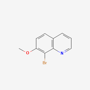 Chemical structure of 8-Bromo-7-methoxyquinoline