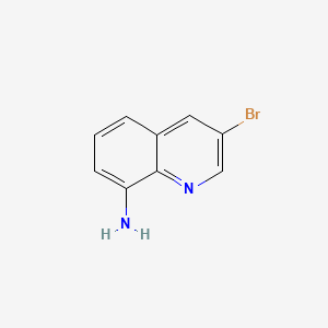 Chemical structure of 3-Bromo-8-Quinolinamine