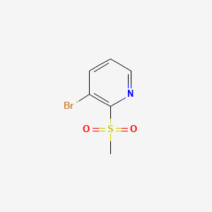 Chemical structure of 3-Bromo-2-(methylsulfonyl)pyridine