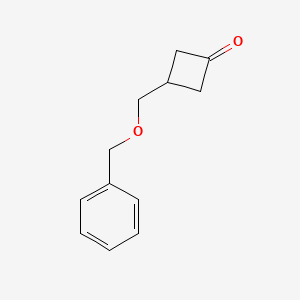 Chemical structure of 3-(Benzyloxymethyl)cyclobutanone