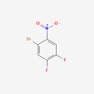 Chemical structure of 1-bromo-4,5-difluoro-2-nitrobenzene