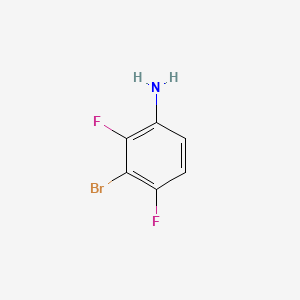 Chemical structure of 3-Bromo-2,4-difluoroaniline