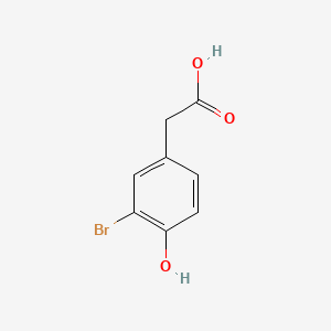 Chemical structure of 3-Bromo-4-hydroxyphenylacetic acid