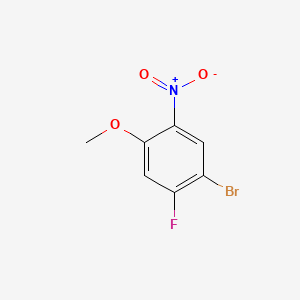 Chemical structure of 1-Bromo-2-fluoro-4-methoxy-5-nitrobenzene