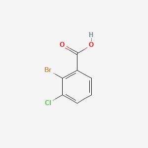 Chemical structure of Benzoic acid, 2-bromo-3-chloro-;2-Brom-3-chlorobenzoic acid