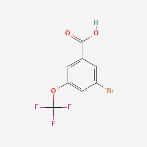 Chemical structure of 3-Bromo-5-(trifluoromethoxy)benzoic acid