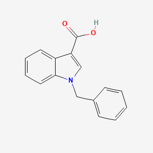 Chemical structure of 1-Benzylindole-3-carboxylic acid