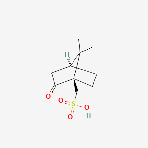 Chemical structure of (1R)-(-)-10-Camphorsulfonic acid