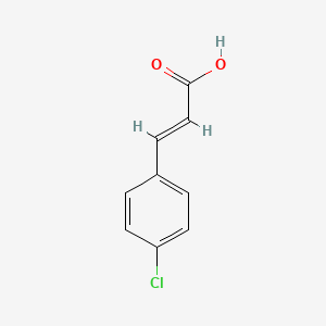 Chemical structure of 4-Chlorocinnamic acid
